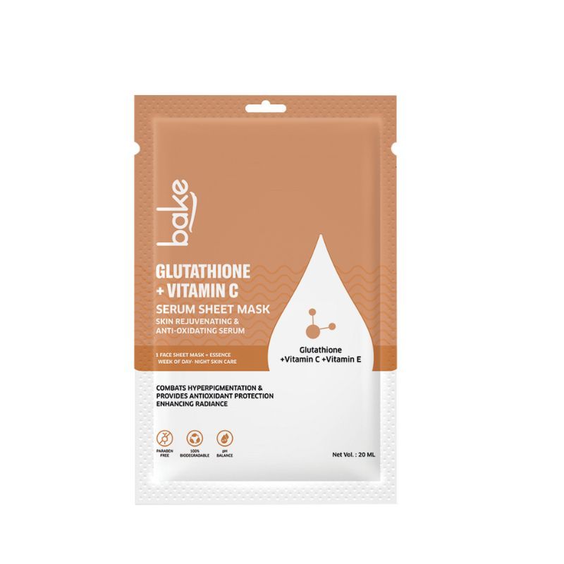 BAKE L-Glutathione Sheet Mask For Glowing Skin