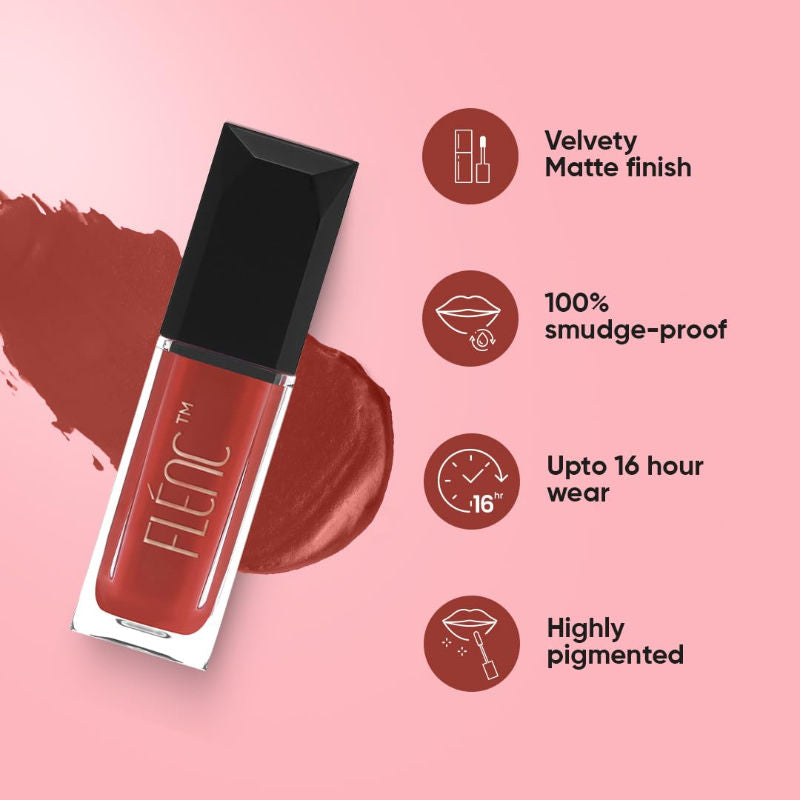 FLENC Cryla Velvet Liquid Matte Lipstick