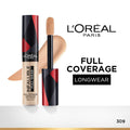 LOreal Paris Infallible Full Wear Concealer, Maximum Coverage, Sweat Proof & Heat Proof - Amber 312