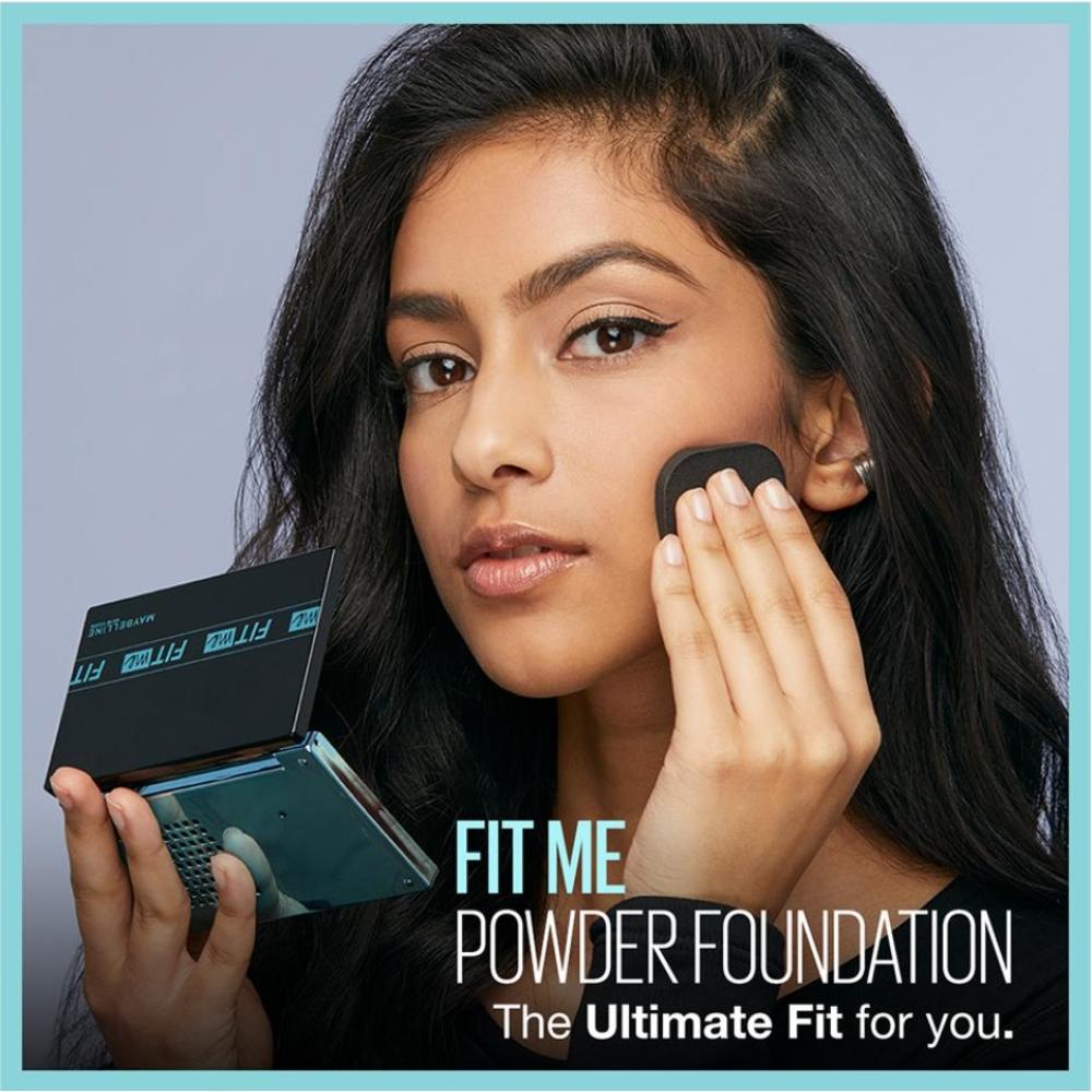 Maybelline New York Fit Me Ultimate Powder Foundation, 24 hr Oil Control + SPF 44 - Porcelain