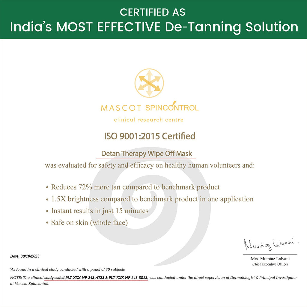 Nature's Essence De Tan Therapy Wipe Off Mask