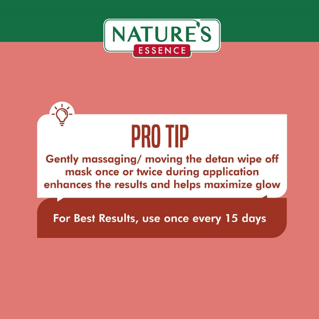 Nature's Essence De Tan Therapy Wipe Off Mask