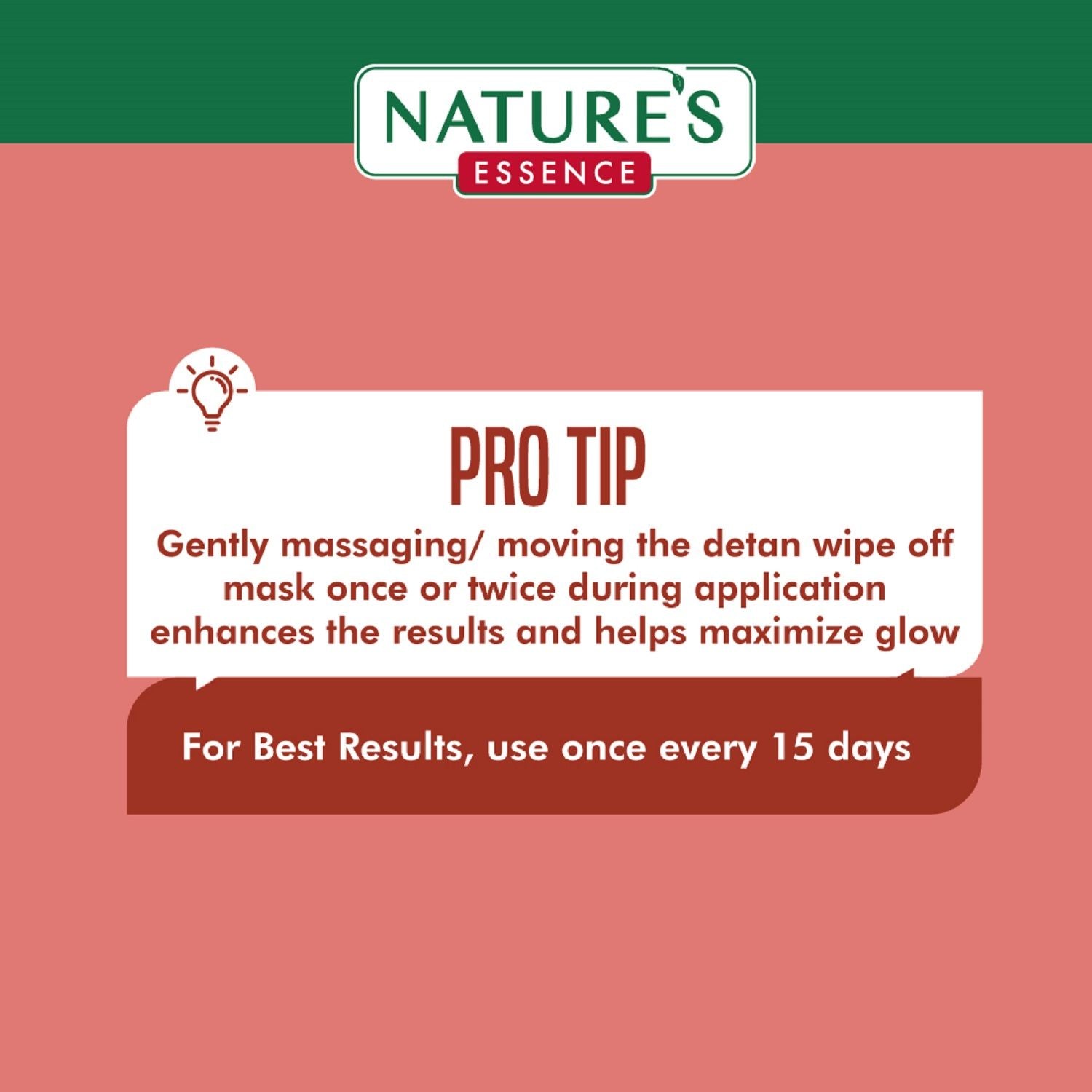 Nature's Essence De Tan Therapy Wipe Off Mask