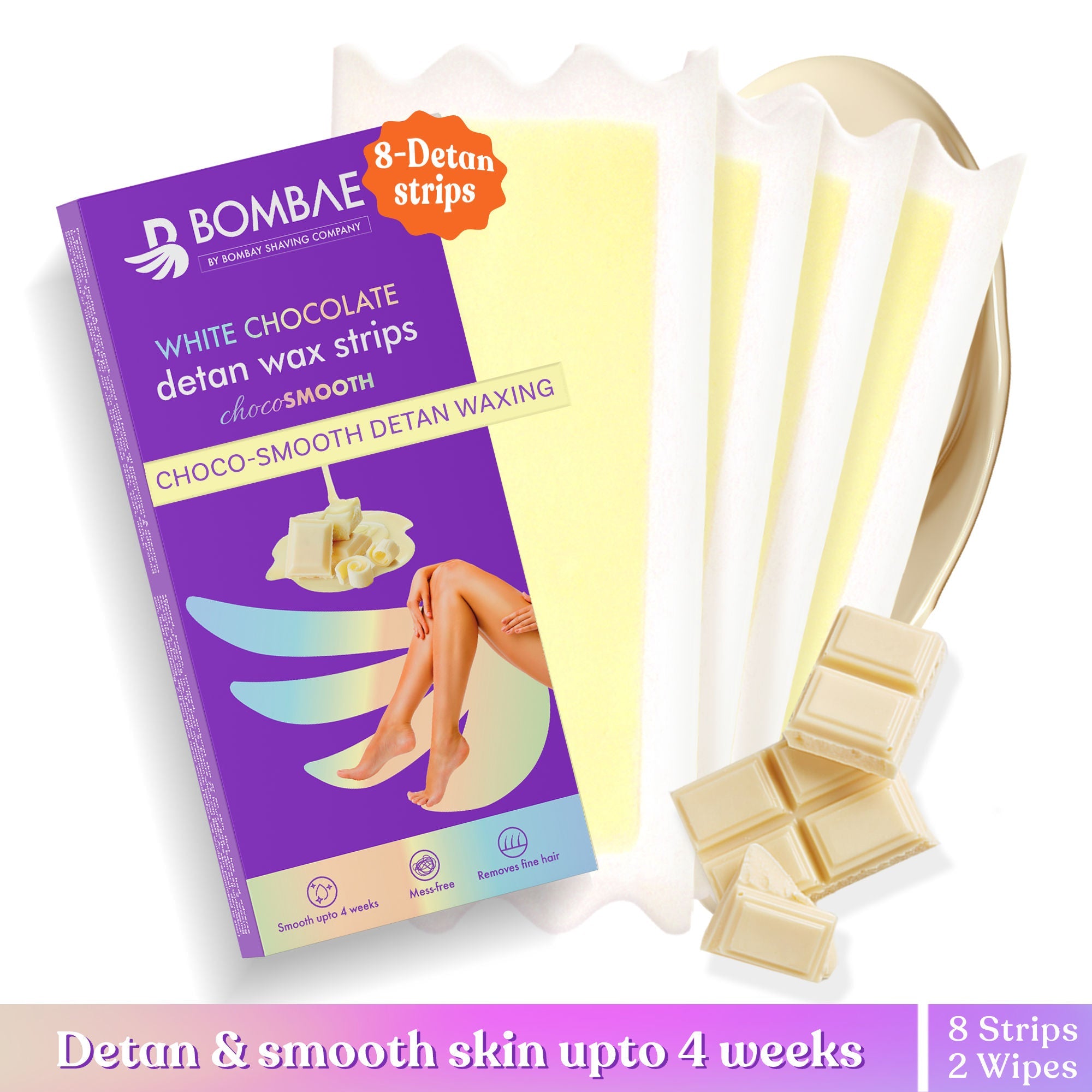 Bombae White Chocolate Wax Strips