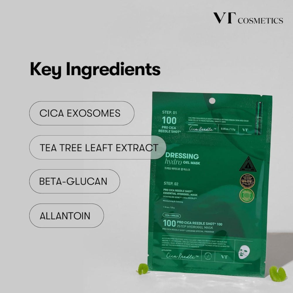 VT Cosmetics Pro Cica Reedle Shot 100 2-Step Hydrogel Mask