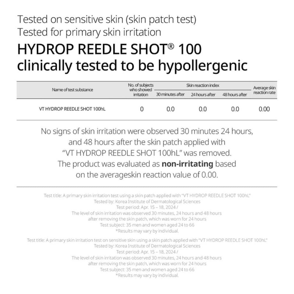 VT Cosmetics Hydrop Reedle Shot 100Hl