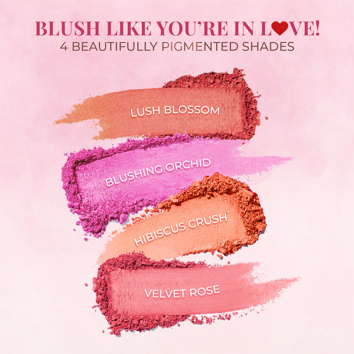 Just Herbs Nourishing Powder Blush, Velvet Rose – Skin-Loving & Smooth Blend Finish