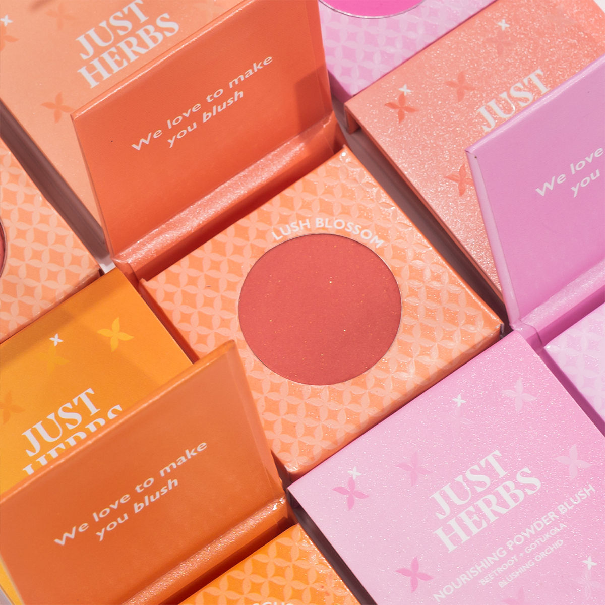 Just Herbs Nourishing Powder Blush, Velvet Rose – Skin-Loving & Smooth Blend Finish