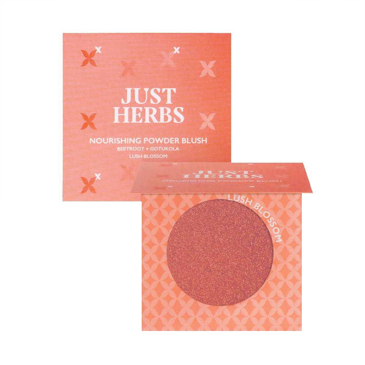 Just Herbs Nourishing Powder Blush, Velvet Rose – Skin-Loving & Smooth Blend Finish
