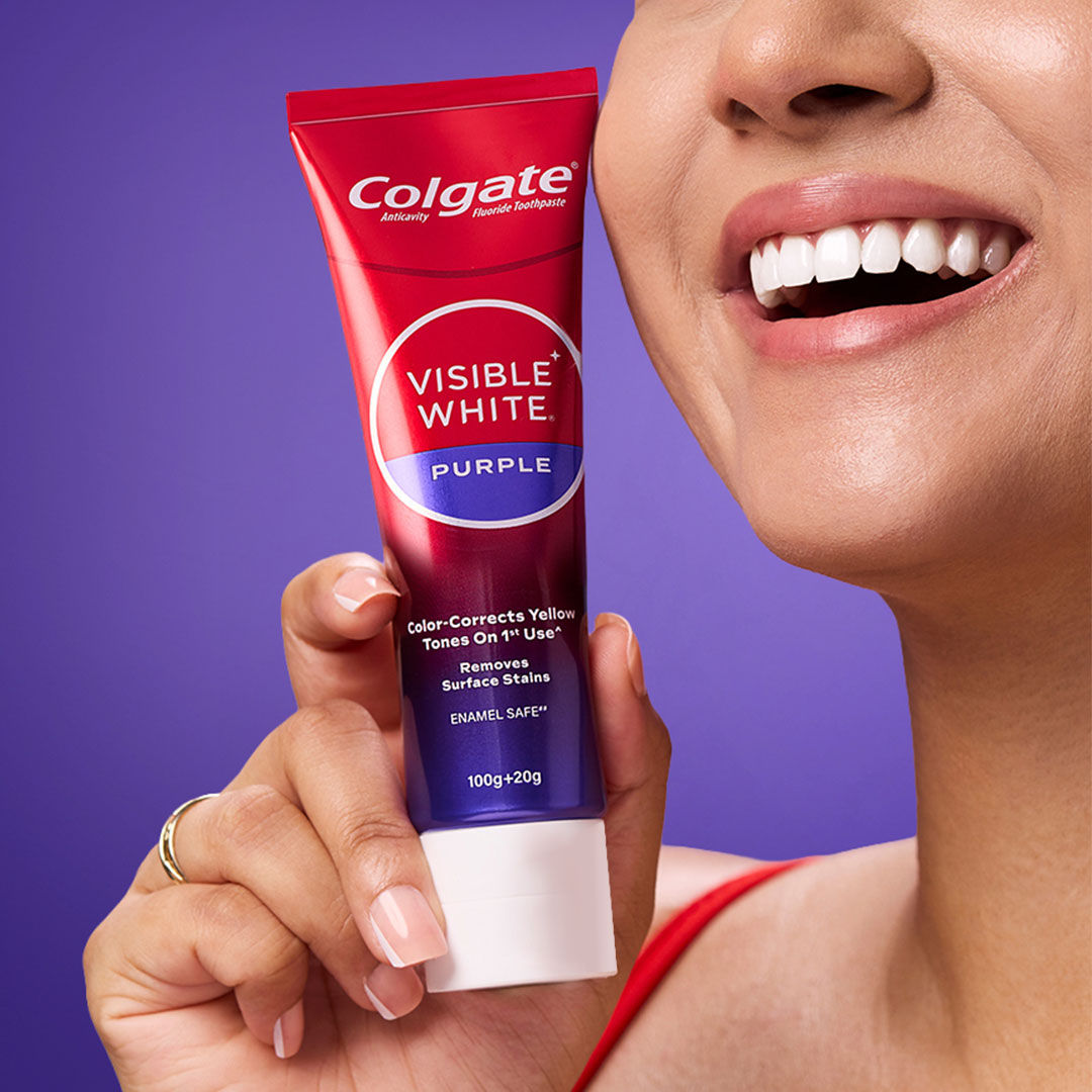 Colgate Visible White Purple Toothpaste