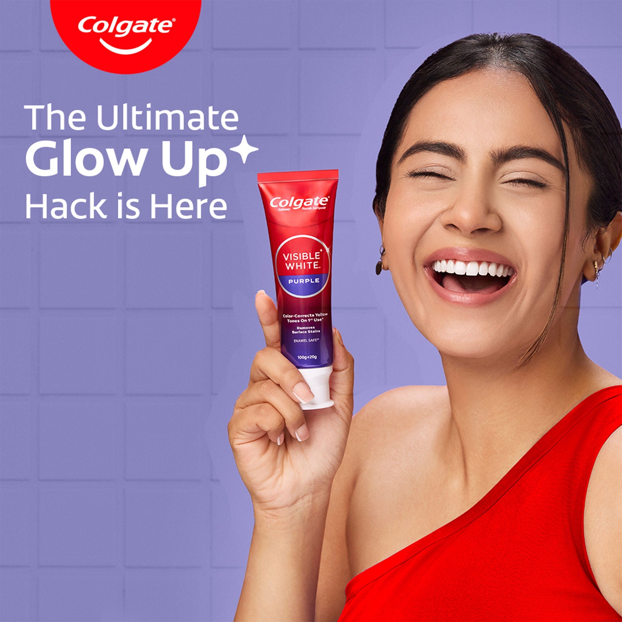 Colgate Visible White Purple Toothpaste