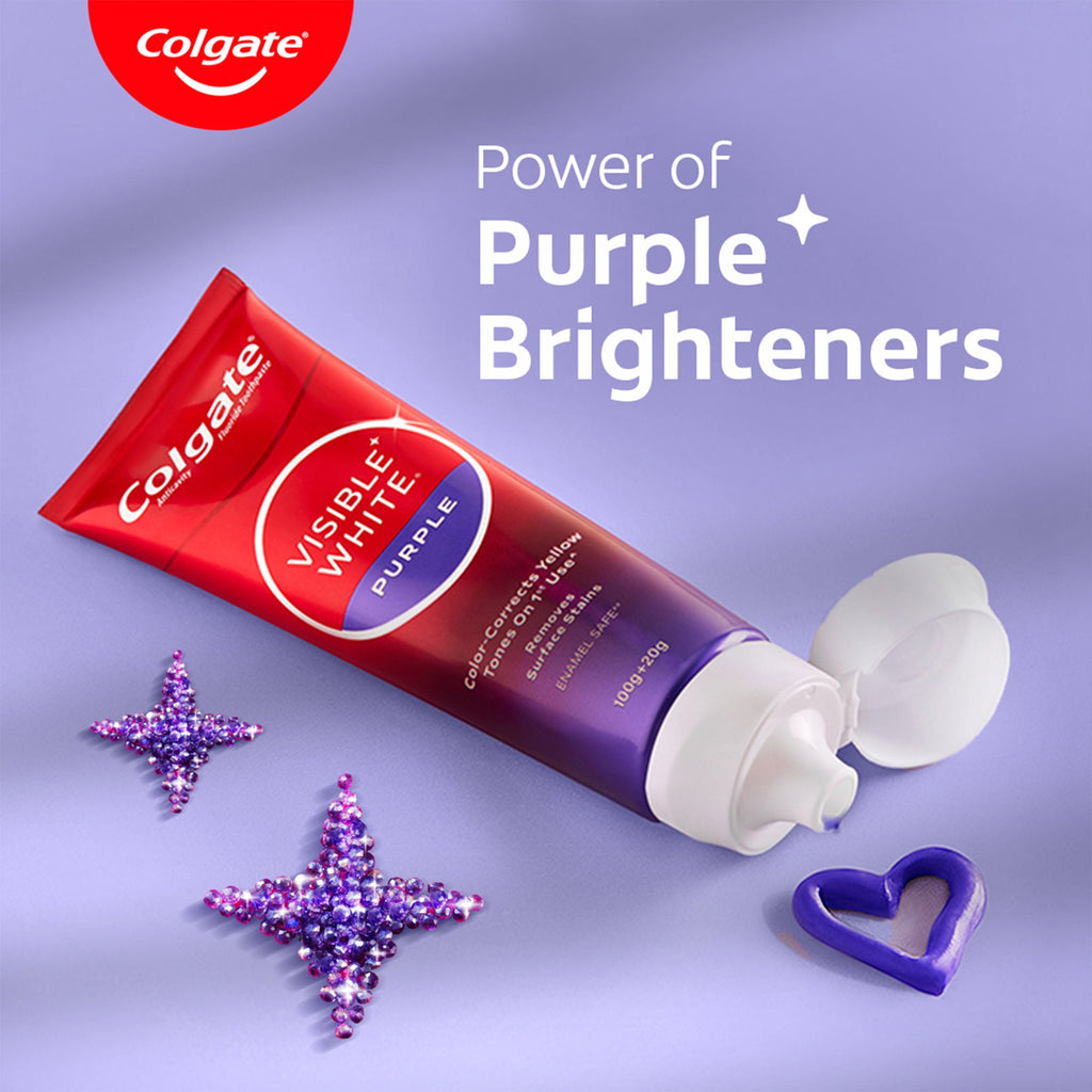 Colgate Visible White Purple Toothpaste