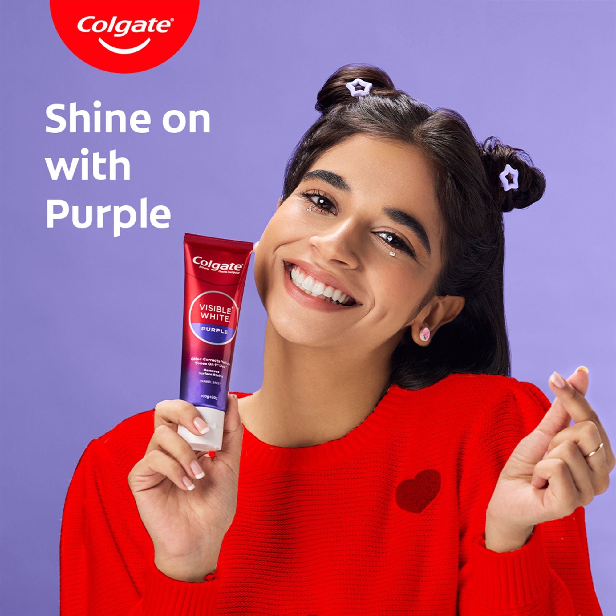 Colgate Visible White Purple Toothpaste