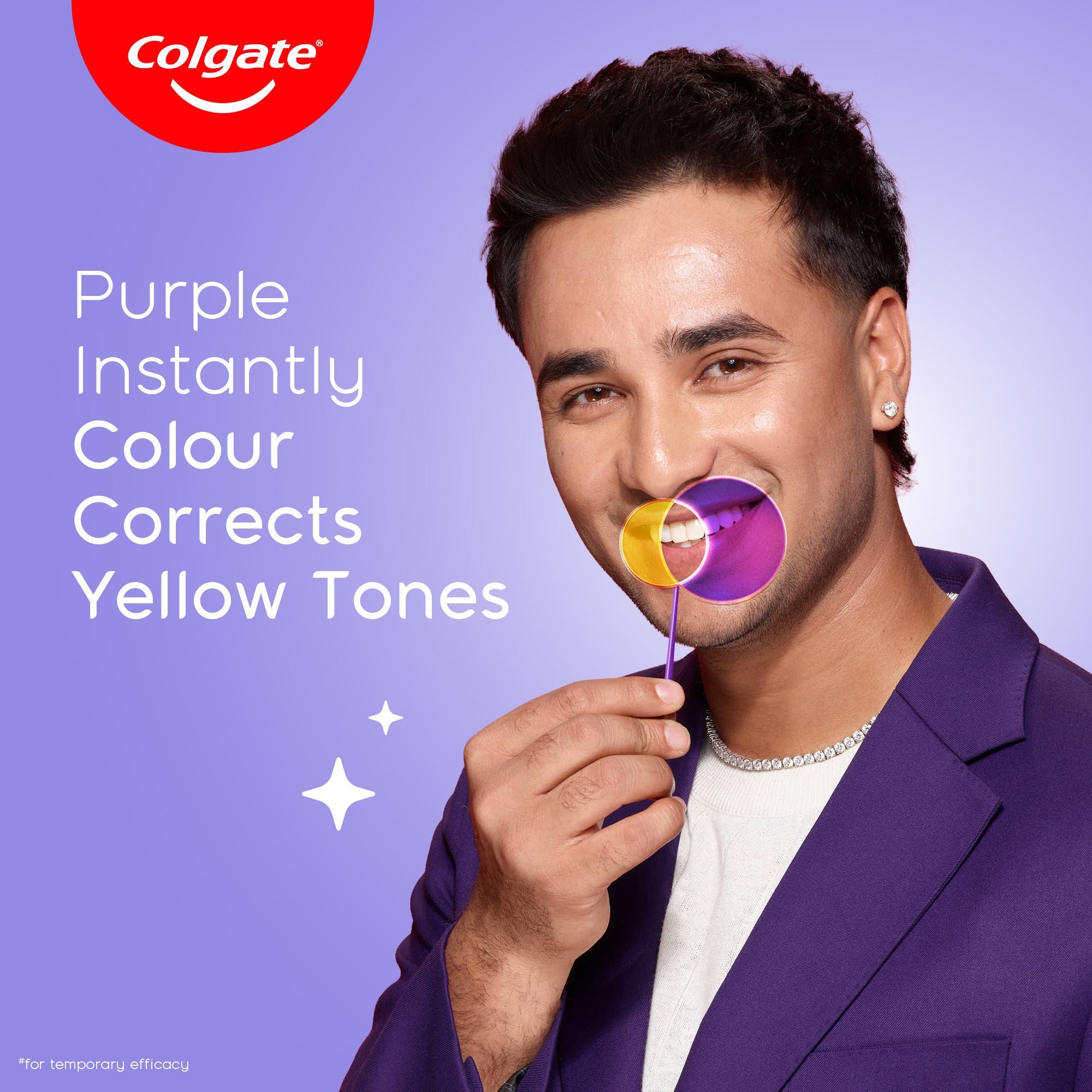 Colgate Visible White Purple Toothpaste for Color-Corrects Yellow Tones Saver Pack