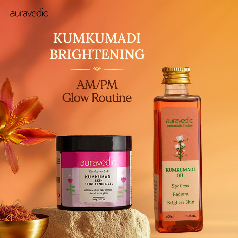 Auravedic Kumkumadi Tailam Kumkumadi Face Oil & Kumkumadi Gel With Kumkumadi Oil