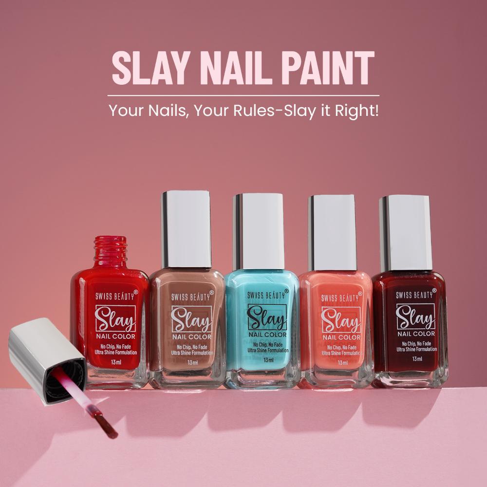 Swiss Beauty Slay Nail Color With Ultra Shine Formulation