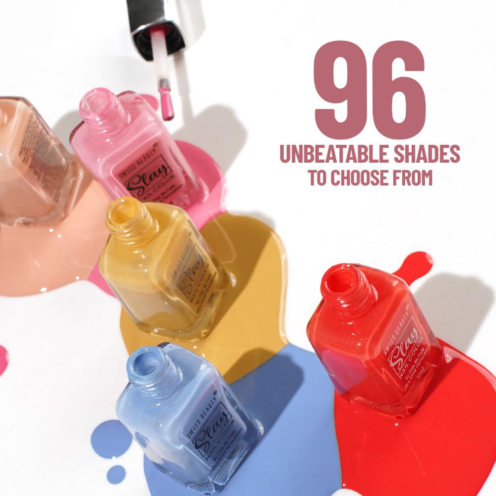 Swiss Beauty Slay Nail Color With Ultra Shine Formulation