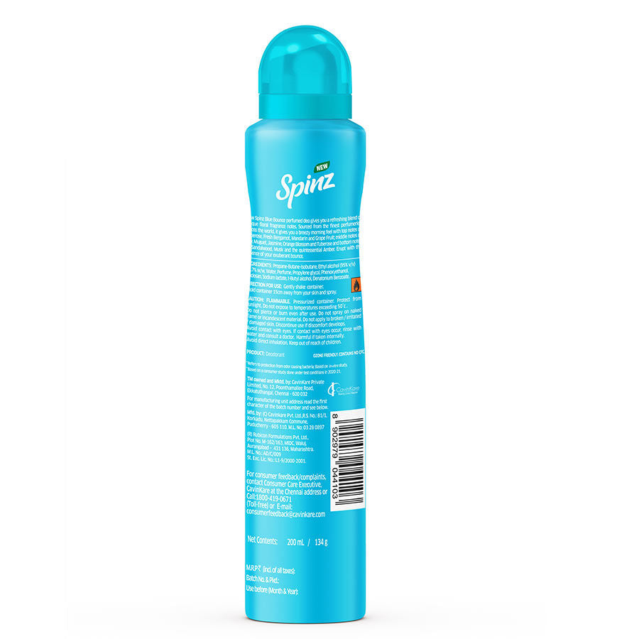 Spinz Blue Bounce Perfumed Deo