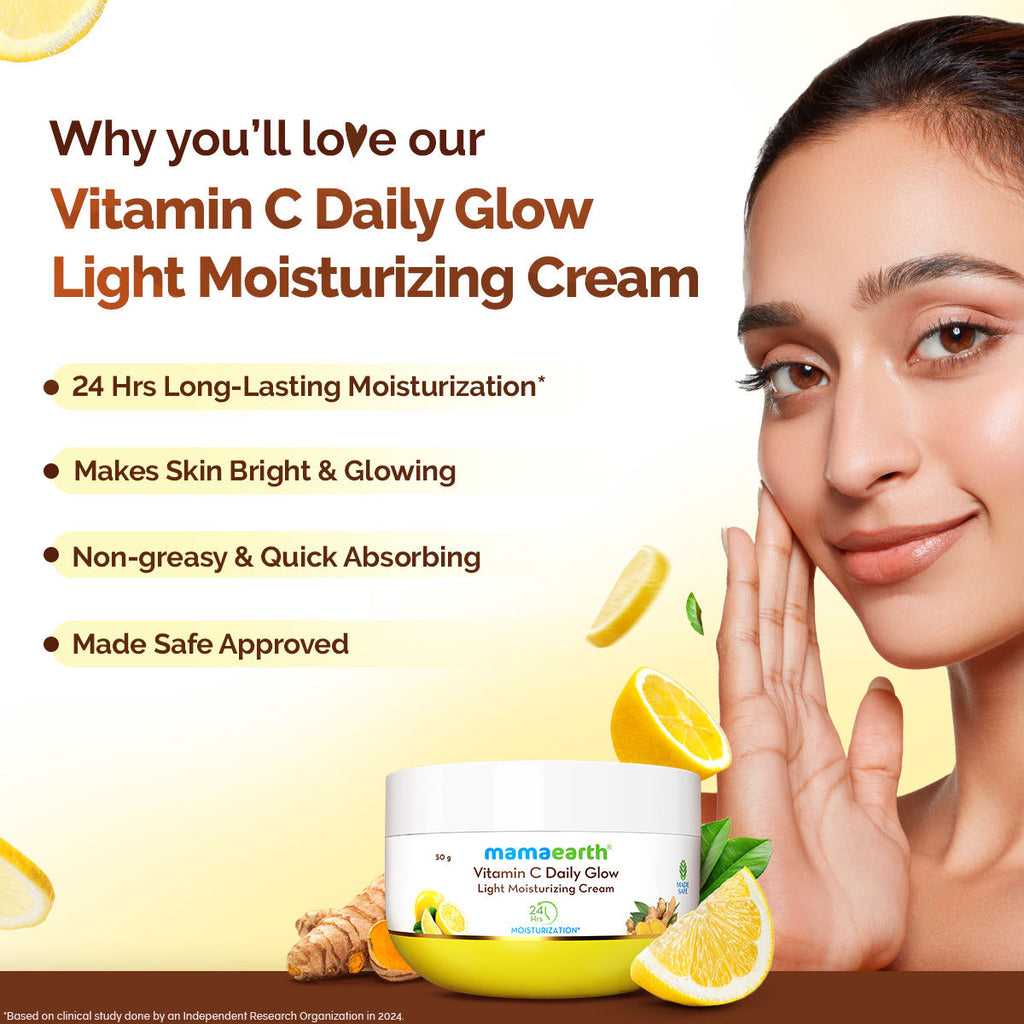 Mamaearth Vitamin C Daily Glow Light Moisturizing Cream