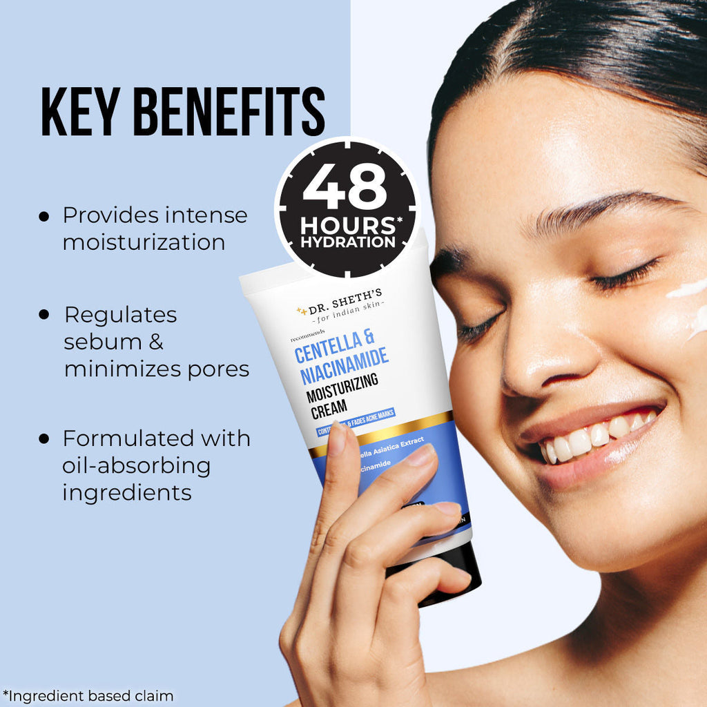 Dr. Sheth's Centella And Niacinamide Moisturizing Cream