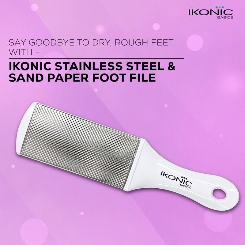 Ikonic Basics IKB-727K SS & Sand Paper Foot File