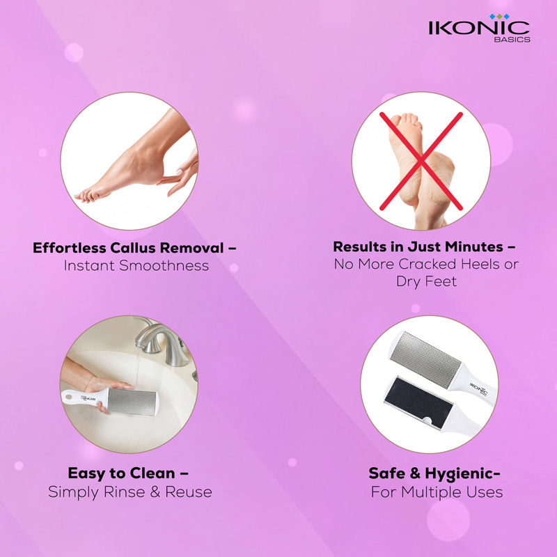 Ikonic Basics IKB-727K SS & Sand Paper Foot File