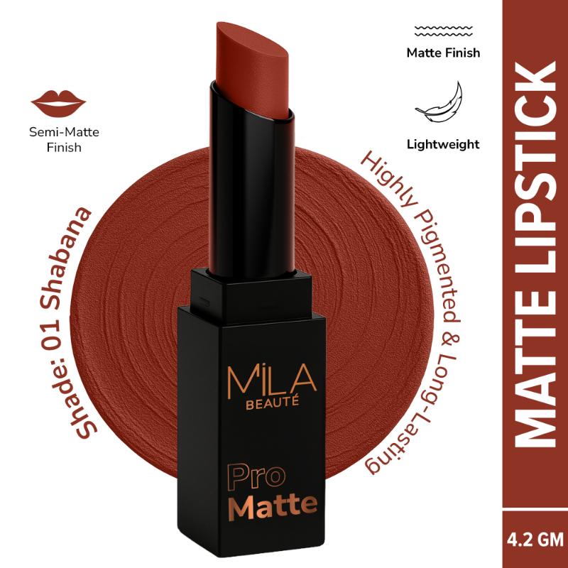 Mila Beauté Pro Matte Long Lasting Creamy Matte Finish Lipstick