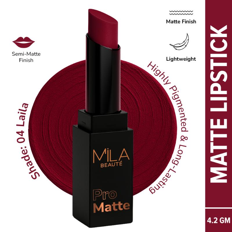 Mila Beauté Pro Matte Long Lasting Creamy Matte Finish Lipstick