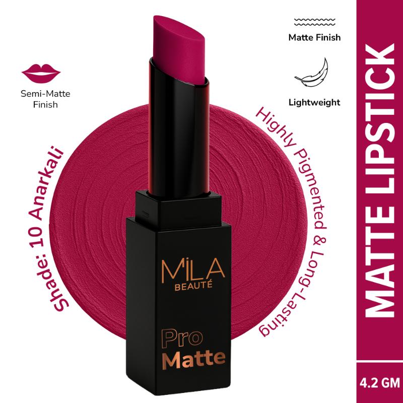 Mila Beauté Pro Matte Long Lasting Creamy Matte Finish Lipstick