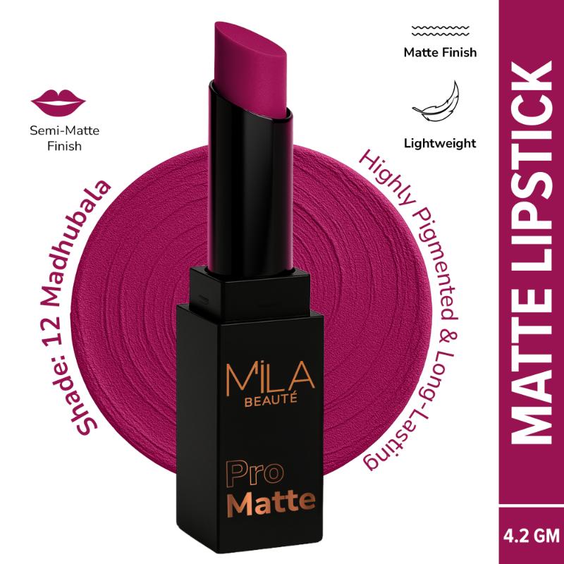 Mila Beauté Pro Matte Long Lasting Creamy Matte Finish Lipstick