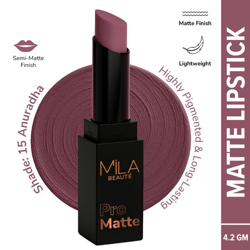 Mila Beauté Pro Matte Long Lasting Creamy Matte Finish Lipstick