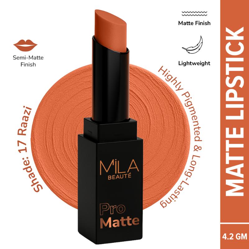Mila Beauté Pro Matte Long Lasting Creamy Matte Finish Lipstick