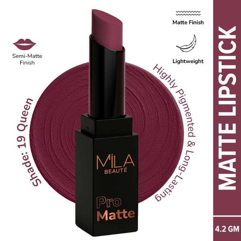 Mila Beauté Pro Matte Long Lasting Creamy Matte Finish Lipstick