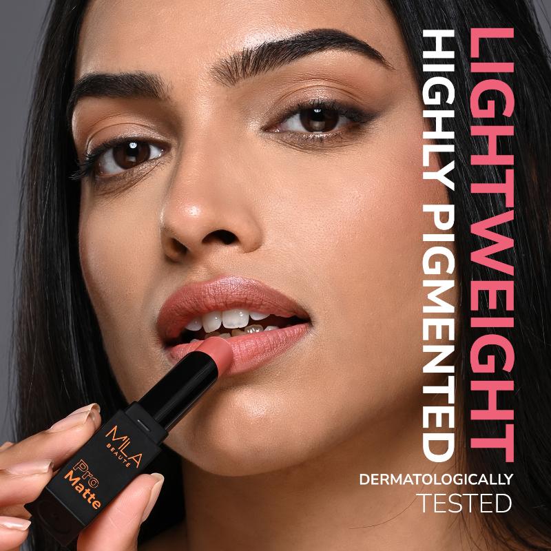Mila Beauté Pro Matte Long Lasting Creamy Matte Finish Lipstick
