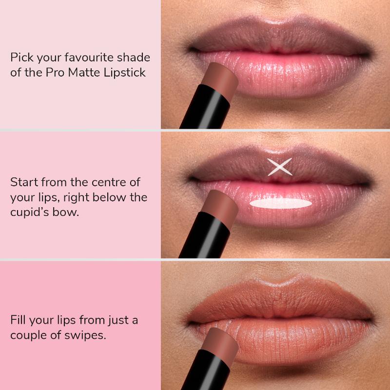 Mila Beauté Pro Matte Long Lasting Creamy Matte Finish Lipstick