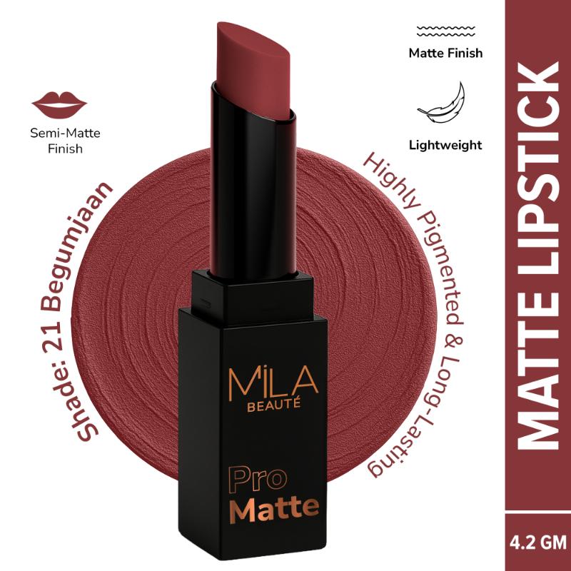 Mila Beauté Pro Matte Long Lasting Creamy Matte Finish Lipstick