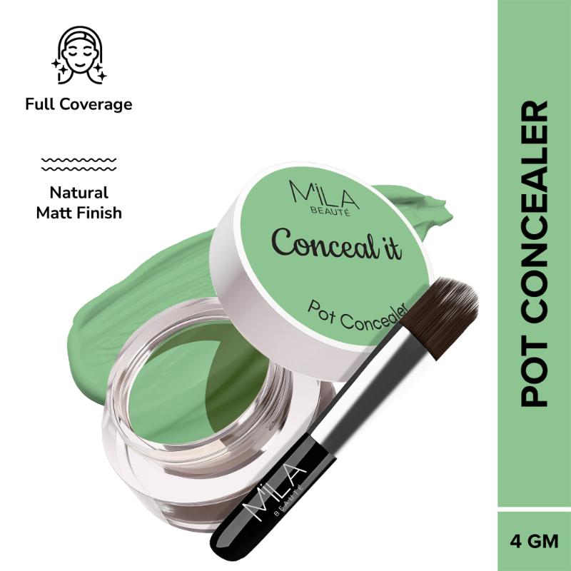 Mila Beauté Conceal It Pot Concealer Creamy Matte Finish with SPF 15