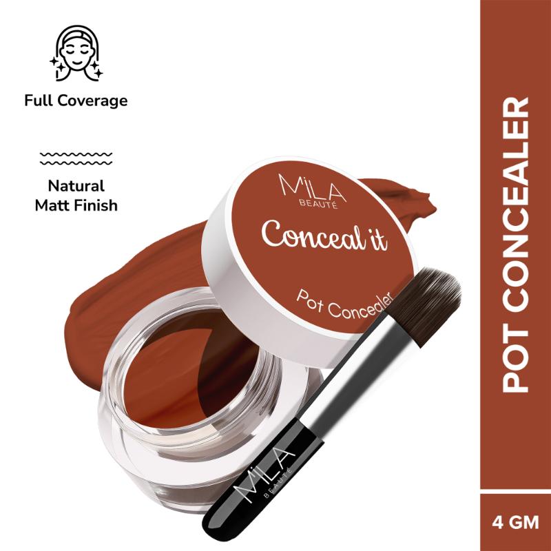 Mila Beauté Conceal It Pot Concealer Creamy Matte Finish with SPF 15