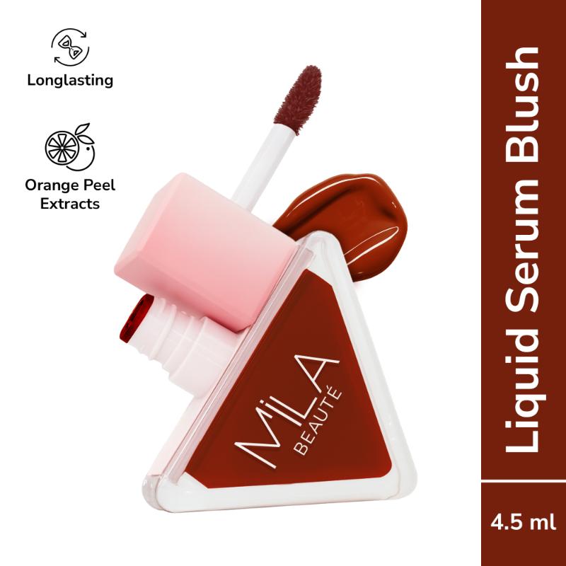 Mila Beauté Pookie Serum Blush Highly Pigmented With Orange Peel Extracts