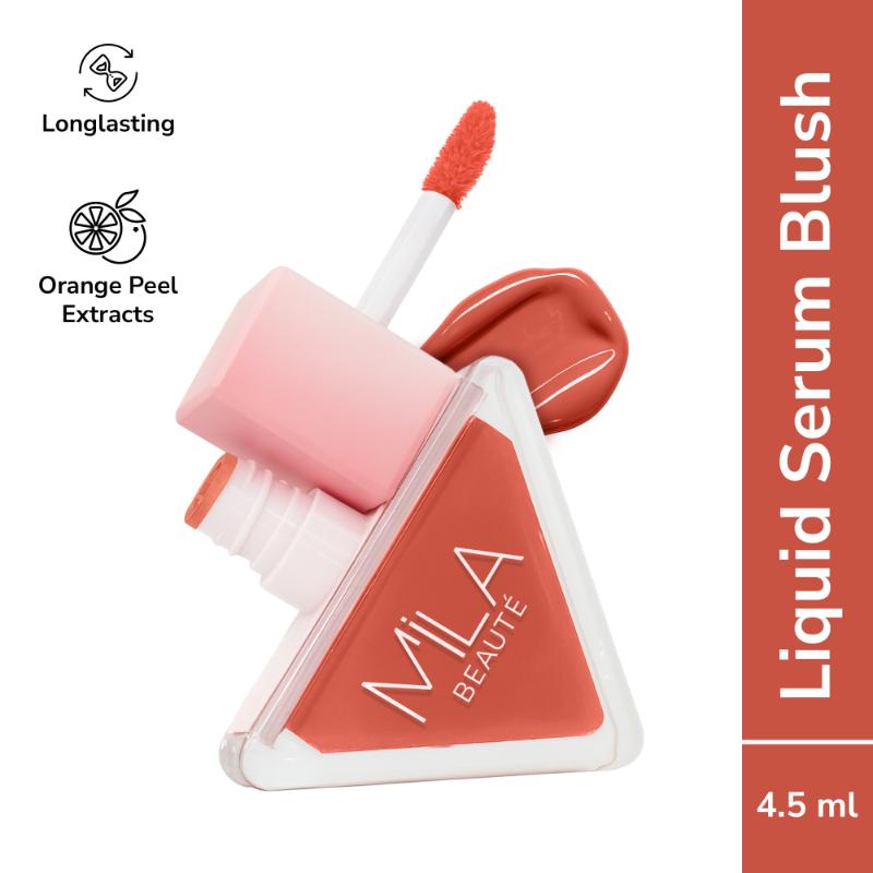 Mila Beauté Pookie Serum Blush Highly Pigmented With Orange Peel Extracts