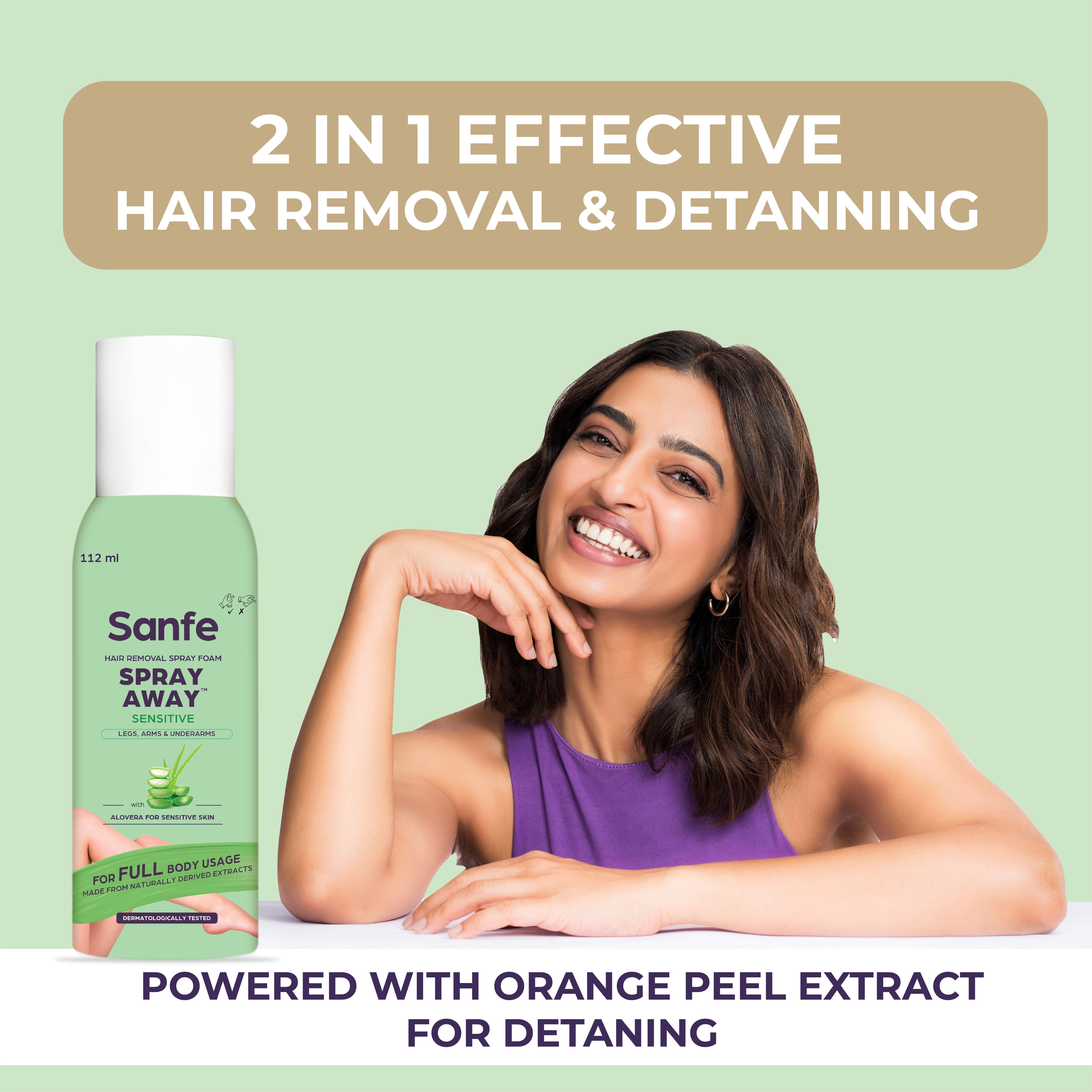 Sanfe Spray Away Hair Removal Spray - Sensitive