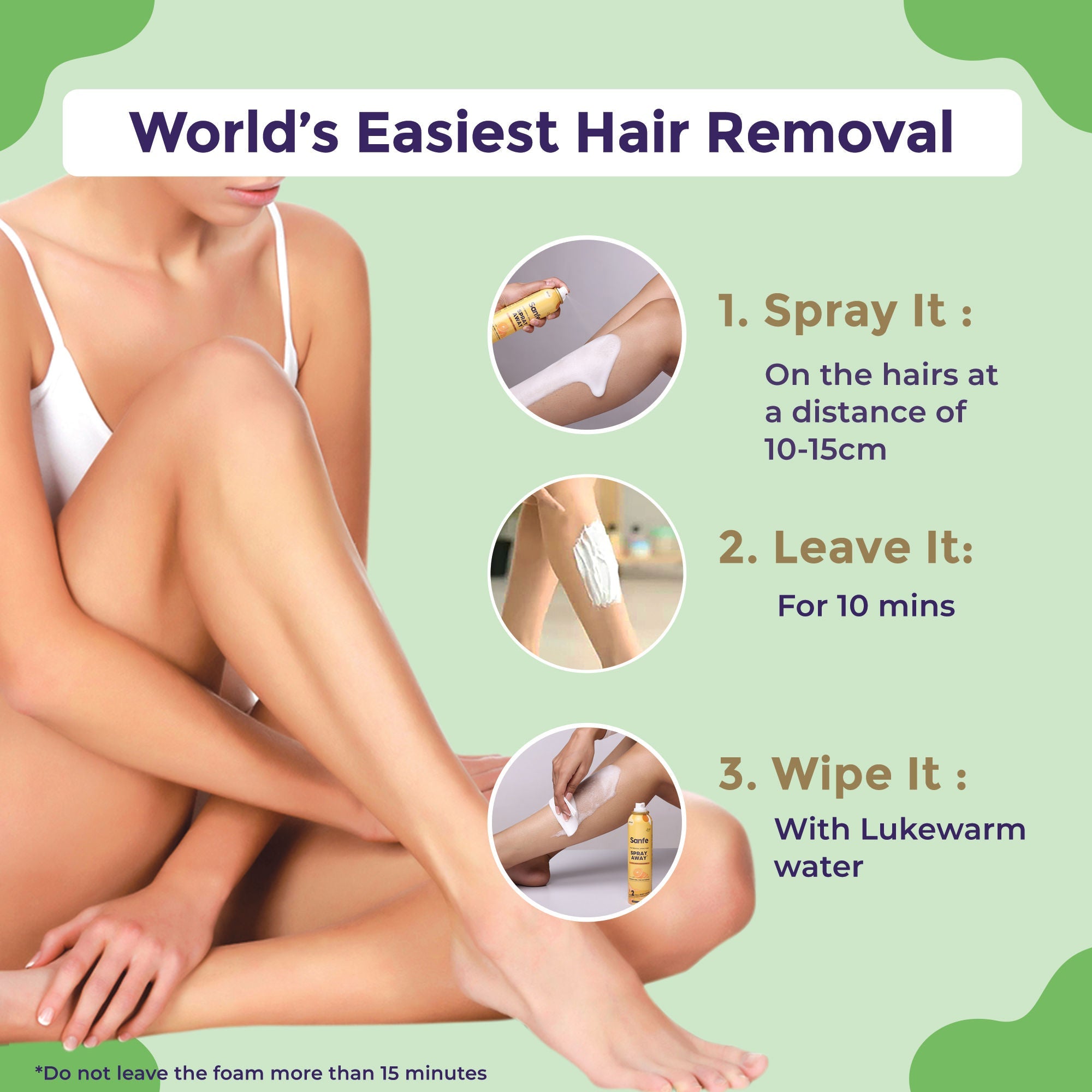 Sanfe Spray Away Hair Removal Spray - Sensitive