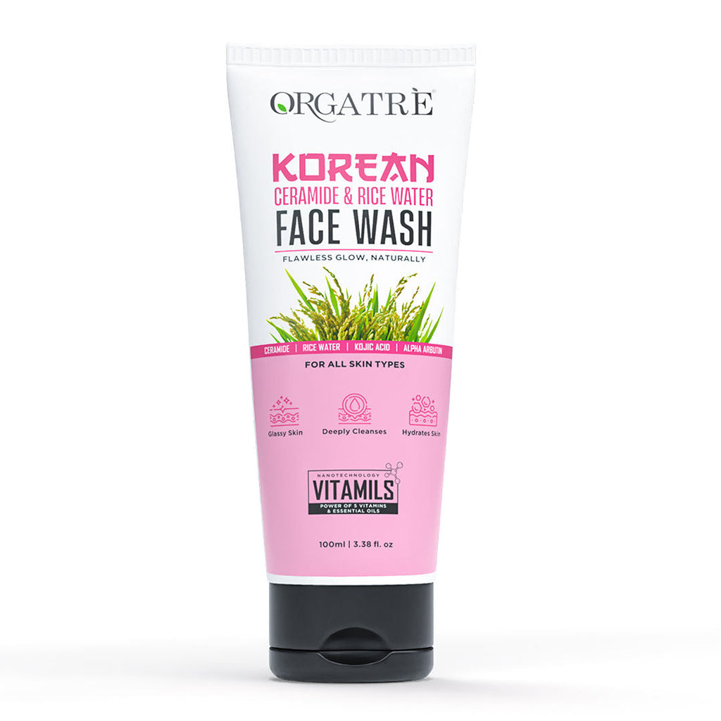 Orgatre Korean Rice Water & Alpha Arbutin Face Wash