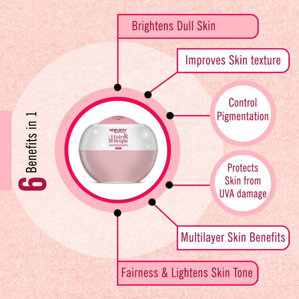 Keya Seth Aromatherapy Fair & Bright Day Cream for Brighter Skin SPF 15+
