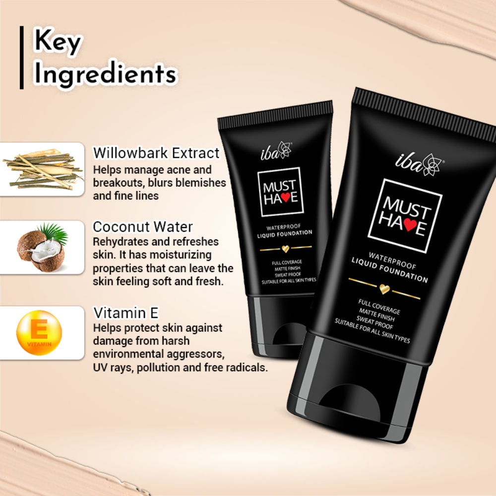 IBA Must Have Waterproof Liquid Foundation