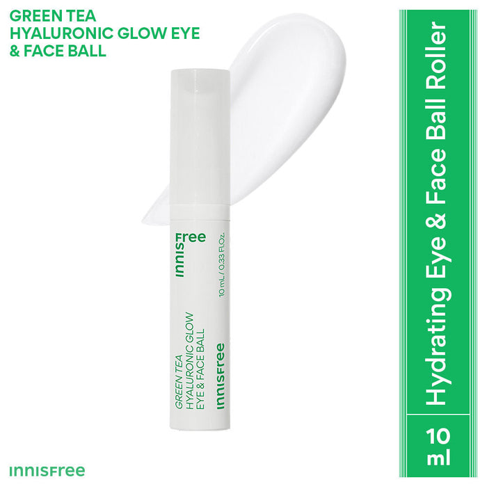 Innisfree Green Tea Hyaluronic Acid Under Eye And Face Serum For Reducing Puffiness