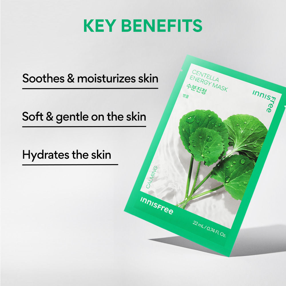 Innisfree Soothing Energy Sheet Mask Heartleaf - Calms Sensitive Skin