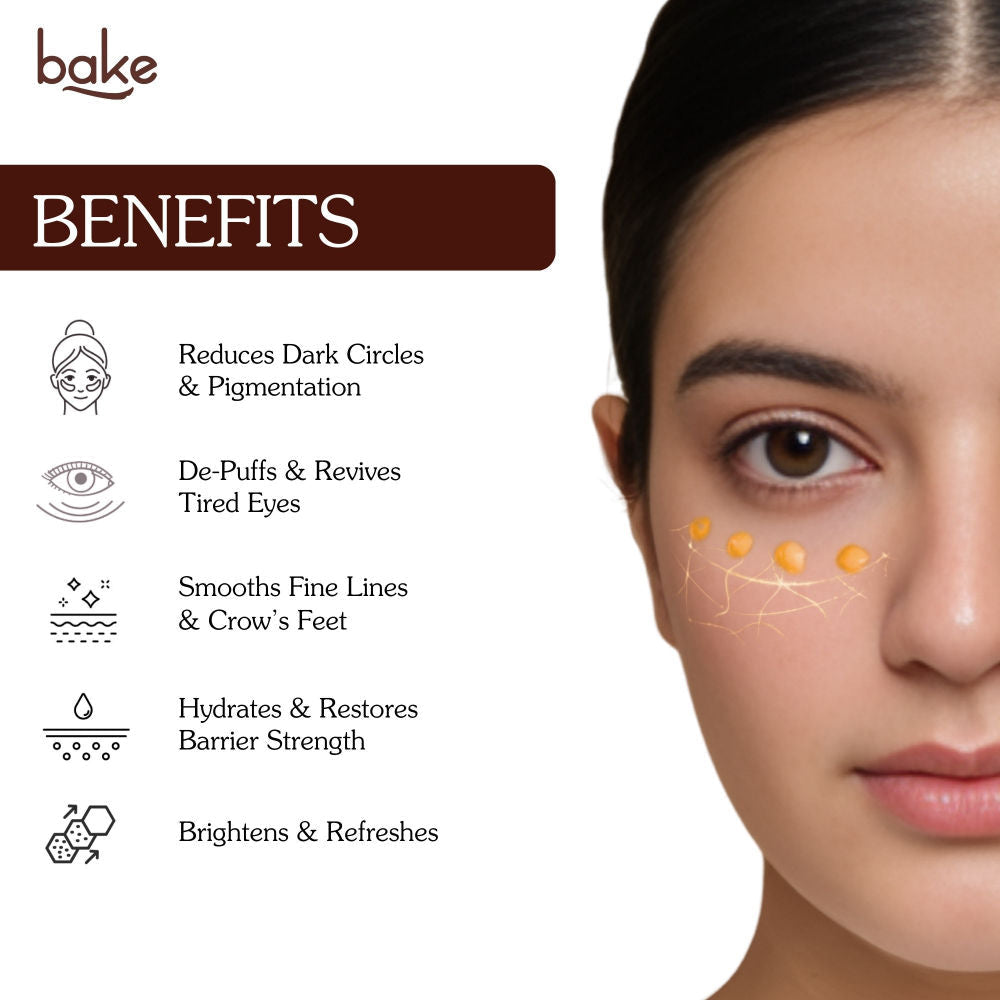 BAKE BrightErase Under Eye Cream – 2% Caffeine for Under-Eye Darkness, Puffiness & Fine Lines