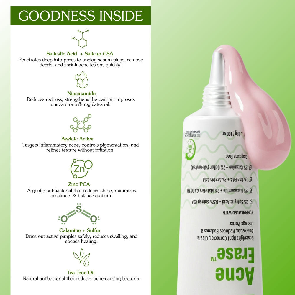BAKE Acne Spot Serum Gel - Overnight Corrector For Pimples, Breakouts, Redness & Clogged Pores