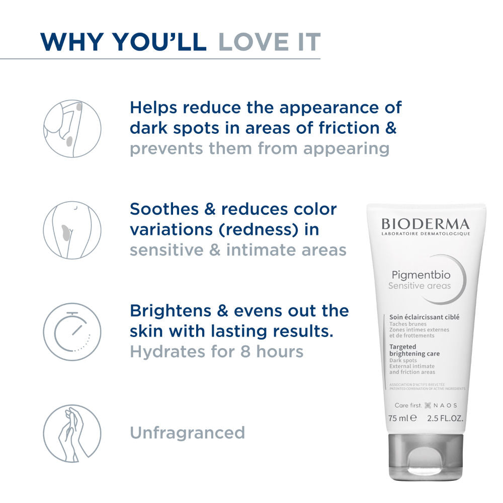 Bioderma Brightening Cream - Pigmentbio Sensitive Areas - External Intimate & Friction Care